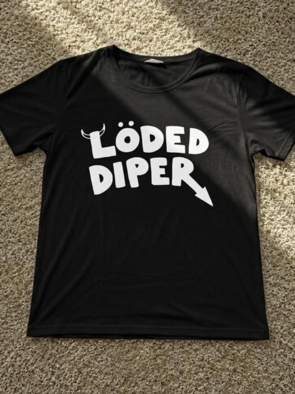 Loder Diper Black Graphic T Shirt